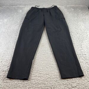 Unipro Trek Mens Black Cargo Hiking Pants Elastic Waist Quick Dry Size Medium